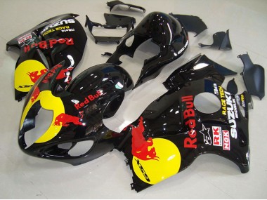 Carenagem GSXR 1300 Hayabusa 1996-2007 - Preto Amarelo Red Bull