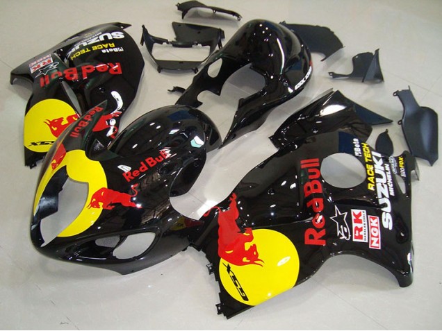Carenagem GSXR 1300 Hayabusa 1996-2007 - Preto Amarelo Red Bull