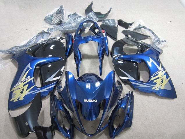 Carenagem GSXR 1300 Hayabusa 2008-2019 - Azul Branco Ouro Decalque