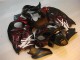 Carenagem GSXR 1300 Hayabusa 2008-2019 - Preto Vermelho Chama Carenagem GSXR 1300 Hayabusa 2008-2019 - Preto Vermelho Chama