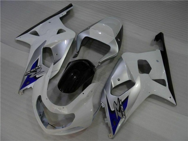 Carenagem GSXR 600 / 750 K1 K2 K3 2001-2003 - Branco Prata Carenagem GSXR 600 / 750 K1 K2 K3 2001-2003 - Branco Prata