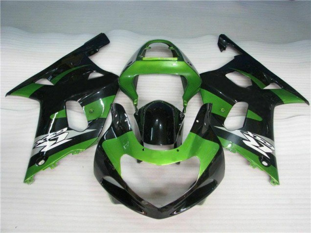 Carenagem GSXR 600 / 750 K1 K2 K3 2001-2003 - Verde Preto Carenagem GSXR 600 / 750 K1 K2 K3 2001-2003 - Verde Preto
