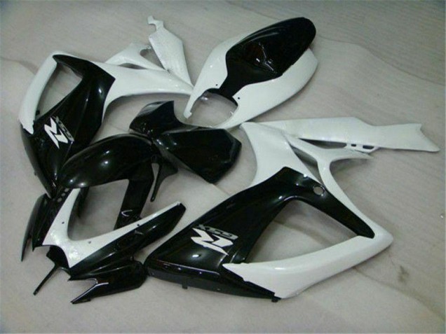 Carenagem GSXR 600 / 750 K6 2006-2007 - Preto Branco