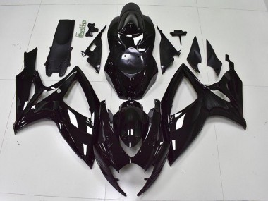 Carenagem GSXR 600 / 750 K6 2006-2007 - Preto Brilhante