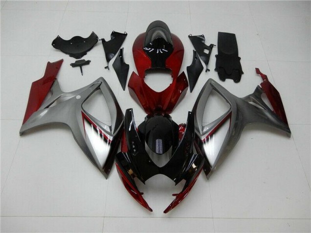 Carenagem GSXR 600 / 750 K6 2006-2007 - Vermelho Prata