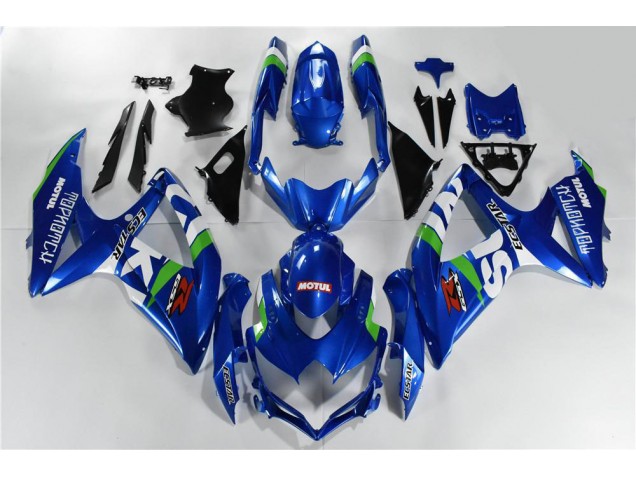 Carenagem GSXR 600 / 750 K8 2008-2010 - Azul Branco Verde