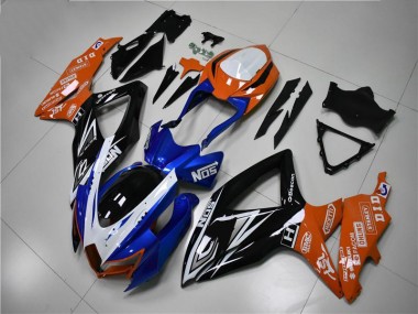 Carenagem GSXR 600 / 750 K8 2008-2010 - Azul Laranja