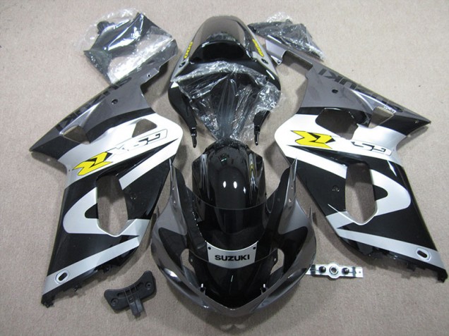 Carenagem GSXR 600 K1 K2 K3 2001-2003 - Preto Branco Carenagem GSXR 600 K1 K2 K3 2001-2003 - Preto Branco