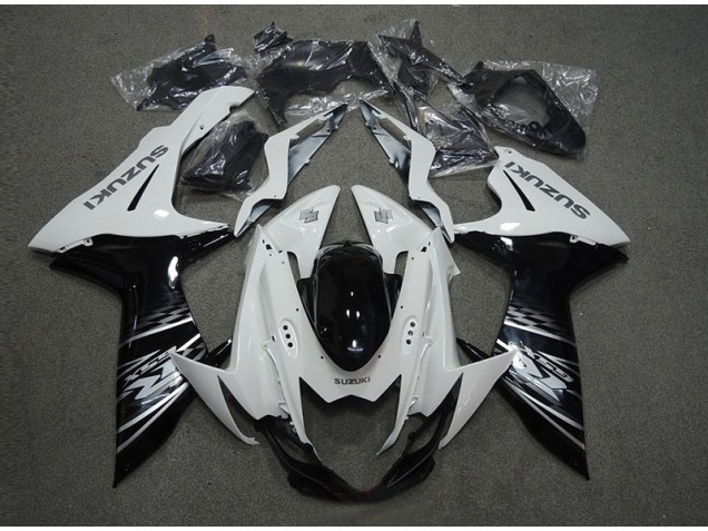 Carenagem GSXR 600 K11 2011-2021 - Branco Preto