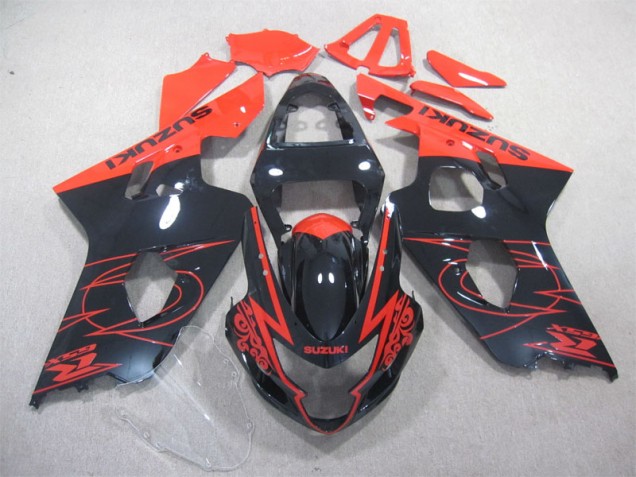 Carenagem GSXR 600 K4 2004-2005 - Preto Vermelho Carenagem GSXR 600 K4 2004-2005 - Preto Vermelho