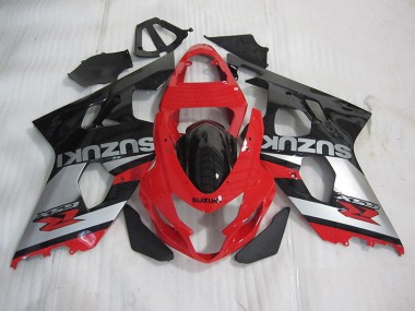Carenagem GSXR 600 K4 2004-2005 - Vermelho Preto Prata