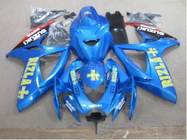 Carenagem GSXR 600 K6 2006-2007 - Azul Amarelo Rizla