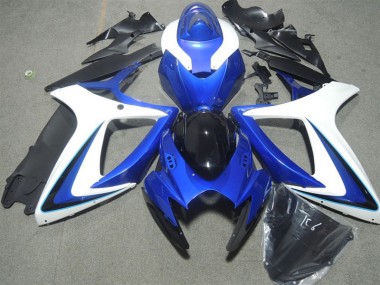 Carenagem GSXR 600 K6 2006-2007 - Azul Branco Preto