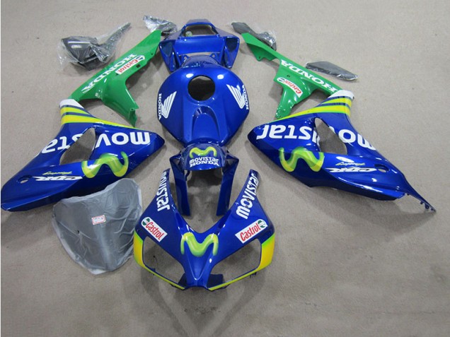 Carenagem GSXR 600 K6 2006-2007 - Azul Movistar Castrol Carenagem GSXR 600 K6 2006-2007 - Azul Movistar Castrol