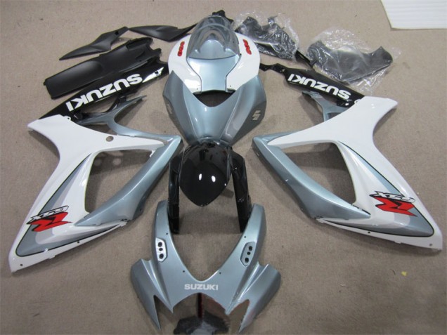Carenagem GSXR 600 K6 2006-2007 - Branco Cinzento