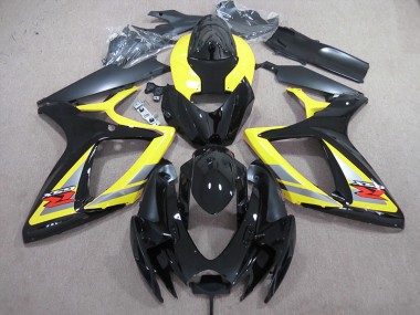 Carenagem GSXR 600 K6 2006-2007 - Preto Amarelo