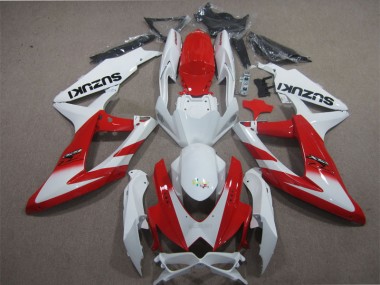 Carenagem GSXR 600 K8 2008-2010 - Branco Vermelho