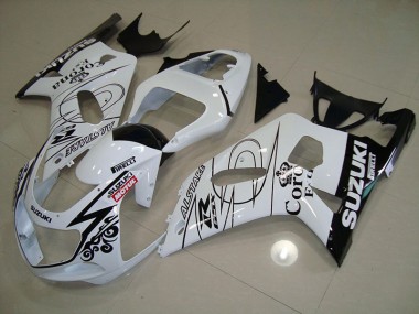 Carenagem GSXR 750 K1 K2 K3 2001-2003 - Branco Alstare Motul
