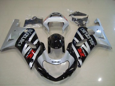 Carenagem GSXR 750 K1 K2 K3 2001-2003 - Preto Prata
