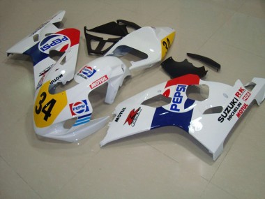 Carenagem GSXR 750 K4 2004-2005 - Branco Azul Pepsi 34
