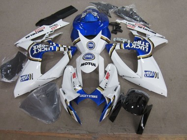 Carenagem GSXR 750 K6 2006-2007 - Azul Branco Lucky Strike Motul