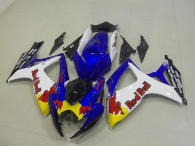 Carenagem GSXR 750 K6 2006-2007 - Azul Branco Red Bull