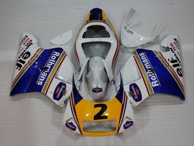 Carenagem NSR 250 MC28 P4 1994-1996 - Branco Azul Amarelo Carenagem NSR 250 MC28 P4 1994-1996 - Branco Azul Amarelo