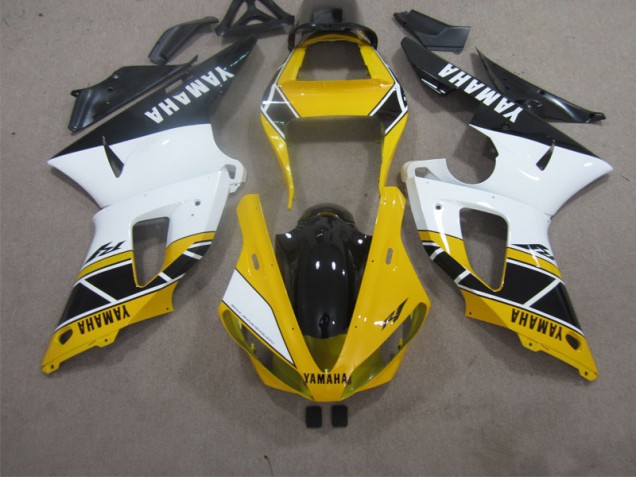 Carenagem R1 2000-2001 - Amarelo Branco Preto Carenagem R1 2000-2001 - Amarelo Branco Preto