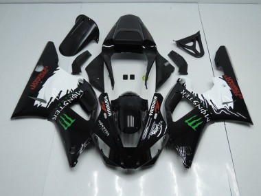 Carenagem R1 2000-2001 - Preto Branco Monster