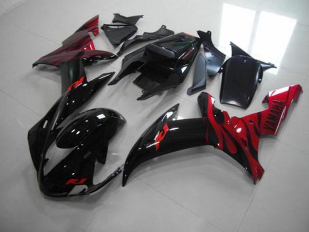 Carenagem R1 2002-2003 - Preto Chama Carenagem R1 2002-2003 - Preto Chama