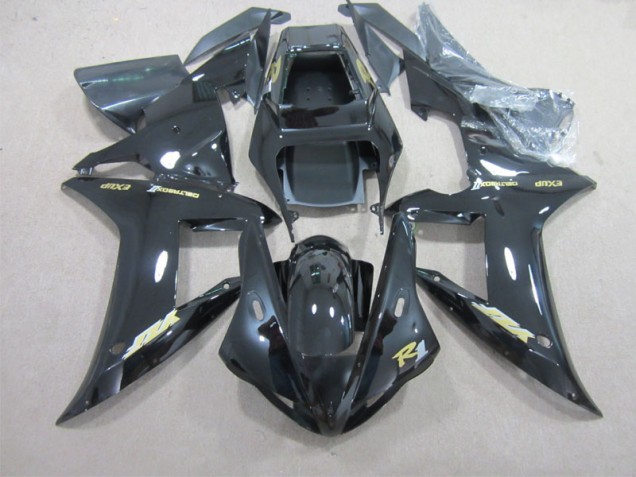 Carenagem R1 2002-2003 - Preto & Ouro Decalque