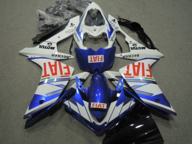 Carenagem R1 2007-2008 - Azul Branco Vermelho Fiat