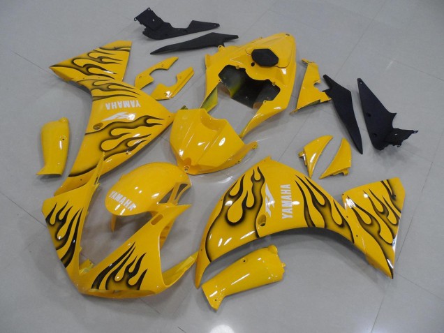 Carenagem R1 2009-2011 - Amarelo Preto Chama Carenagem R1 2009-2011 - Amarelo Preto Chama