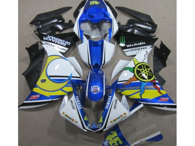 Carenagem R1 2009-2011 - Azul Branco Amarelo 46 Carenagem R1 2009-2011 - Azul Branco Amarelo 46