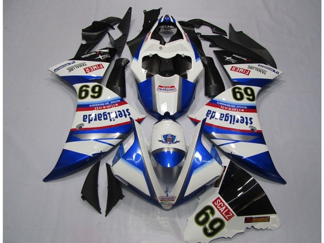 Carenagem R1 2009-2011 - Branco Azul Sterilgarda SCALZ 69 Carenagem R1 2009-2011 - Branco Azul Sterilgarda SCALZ 69