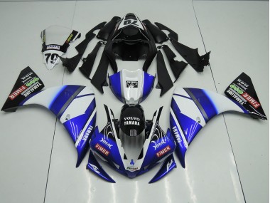 Carenagem R1 2012-2014 - Azul Preto Sterilgarda