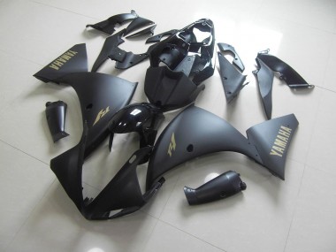 Carenagem R1 2012-2014 - Preto Fosco Ouro Adesivo