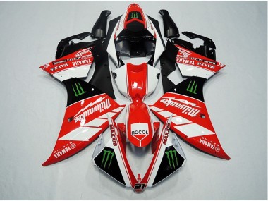 Carenagem R1 2012-2014 - Vermelho Branco Rocol