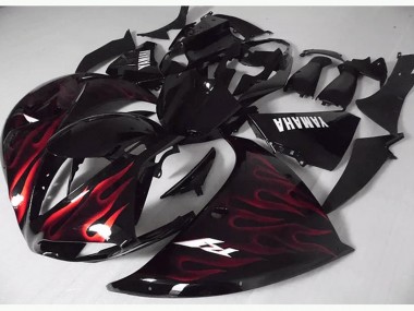 Carenagem R1 2012-2014 - Vermelho Preto Chama