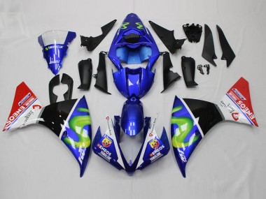 Carenagem R1 2015-2019 - Azul Branco Preto Vermelho