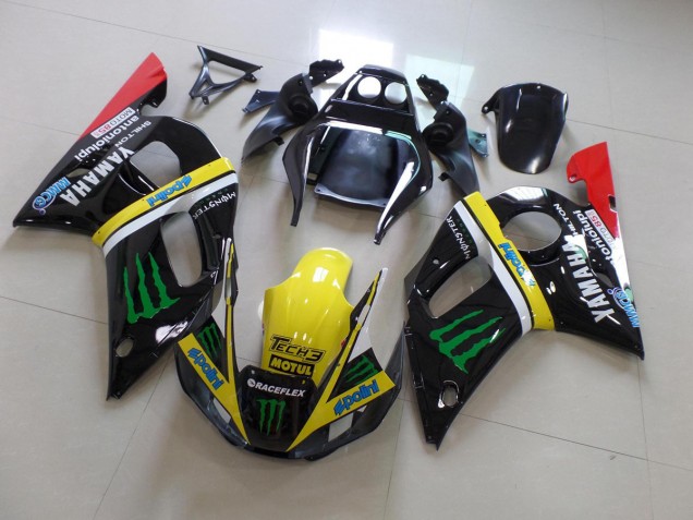 Carenagem R6 1998-2002 - Preto Amarelo Monster