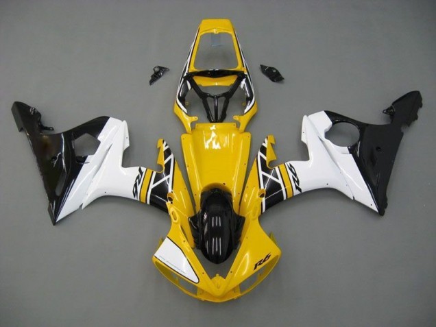 Carenagem R6 2003-2005 - Amarelo Branco Preto Carenagem R6 2003-2005 - Amarelo Branco Preto