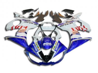 Carenagem R6 2003-2005 - Branco Azul Fiat Motul Dunlop