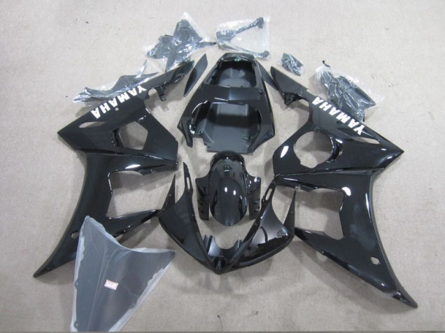 Carenagem R6 2003-2005 - Preto Branco Decalque