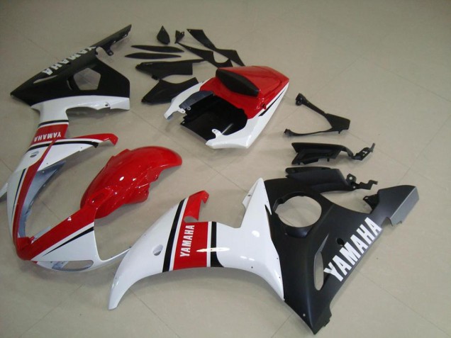 Carenagem R6 2003-2005 - Vermelho Branco Preto Fosco Carenagem R6 2003-2005 - Vermelho Branco Preto Fosco