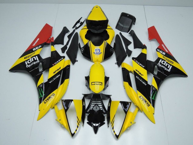 Carenagem R6 2006-2007 - Amarelo Preto Monster Carenagem R6 2006-2007 - Amarelo Preto Monster
