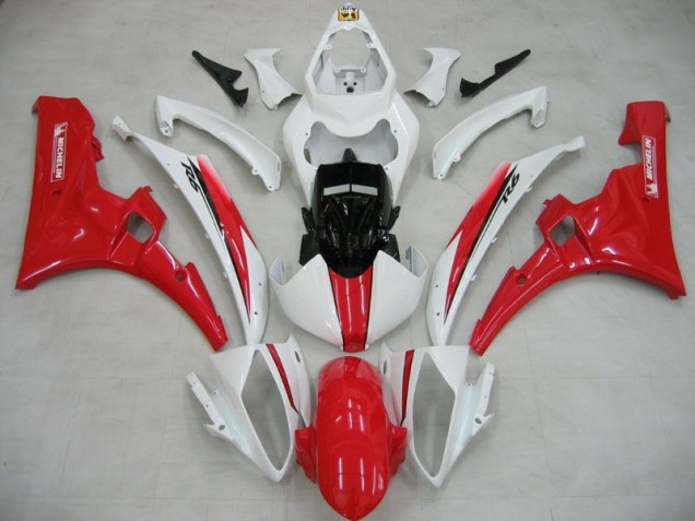 Carenagem R6 2006-2007 - Branco Vermelho Michelin