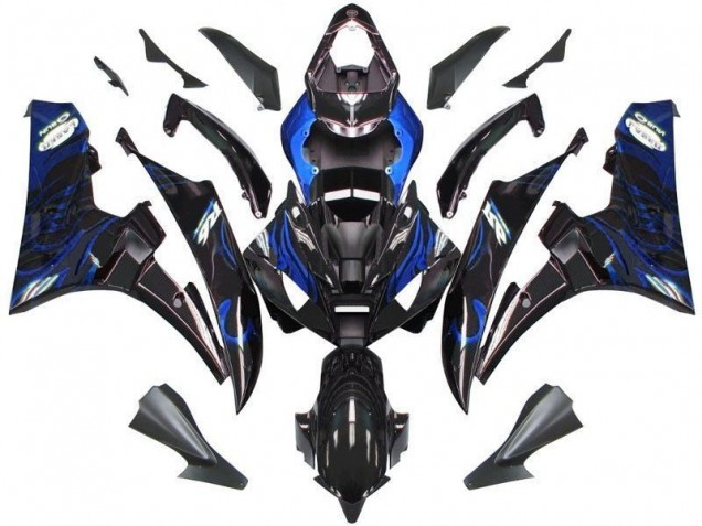 Carenagem R6 2006-2007 - Preto Azul Chama
