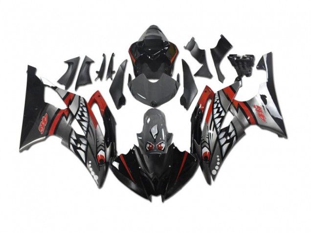 Carenagem R6 2008-2016 - Cinzento Vermelho Tubarão