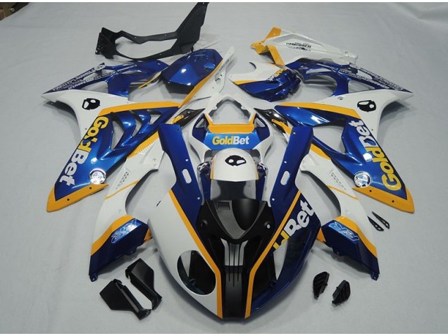Carenagem S1000RR 2009-2014 - Preto Azul Branco GoldBet